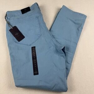 NWT NYDJ Jeans Womens 0P Aqua Blue‎ Ankle Lift Tuck Technology 14 Denim